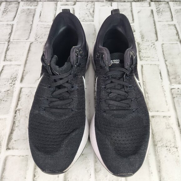 Nike React Infinity Run Flyknit 2 Men's Sz 14 Black White Athletic Trainers Shoe - Picture 9 of 10